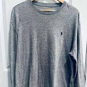 Polo by Ralph Lauren Heather Gray Long Sleeve Tee